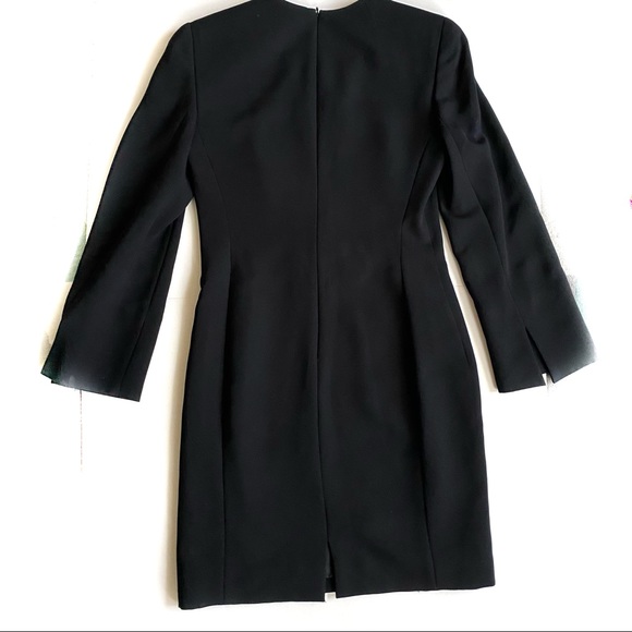 Badgley Mischka Black Long Sleeve w/Lace Detail -8. Fits more like a 6. - Picture 3 of 7